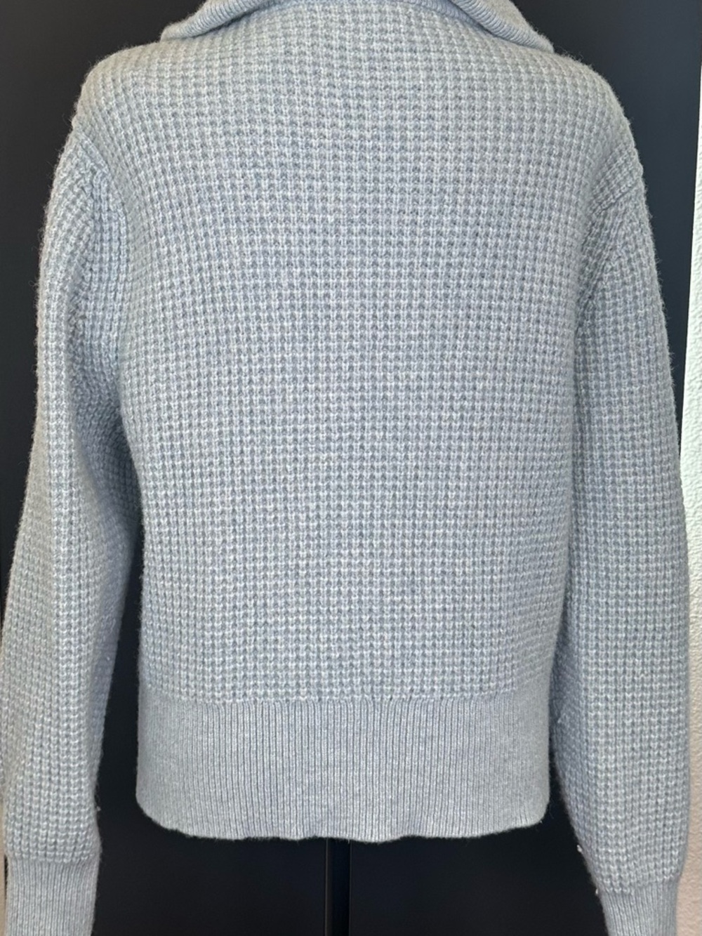 #99- Patagonia Recycled Wool Blend Light Sage 1/4-Zip Knit Pullover - Picture 8 of 11